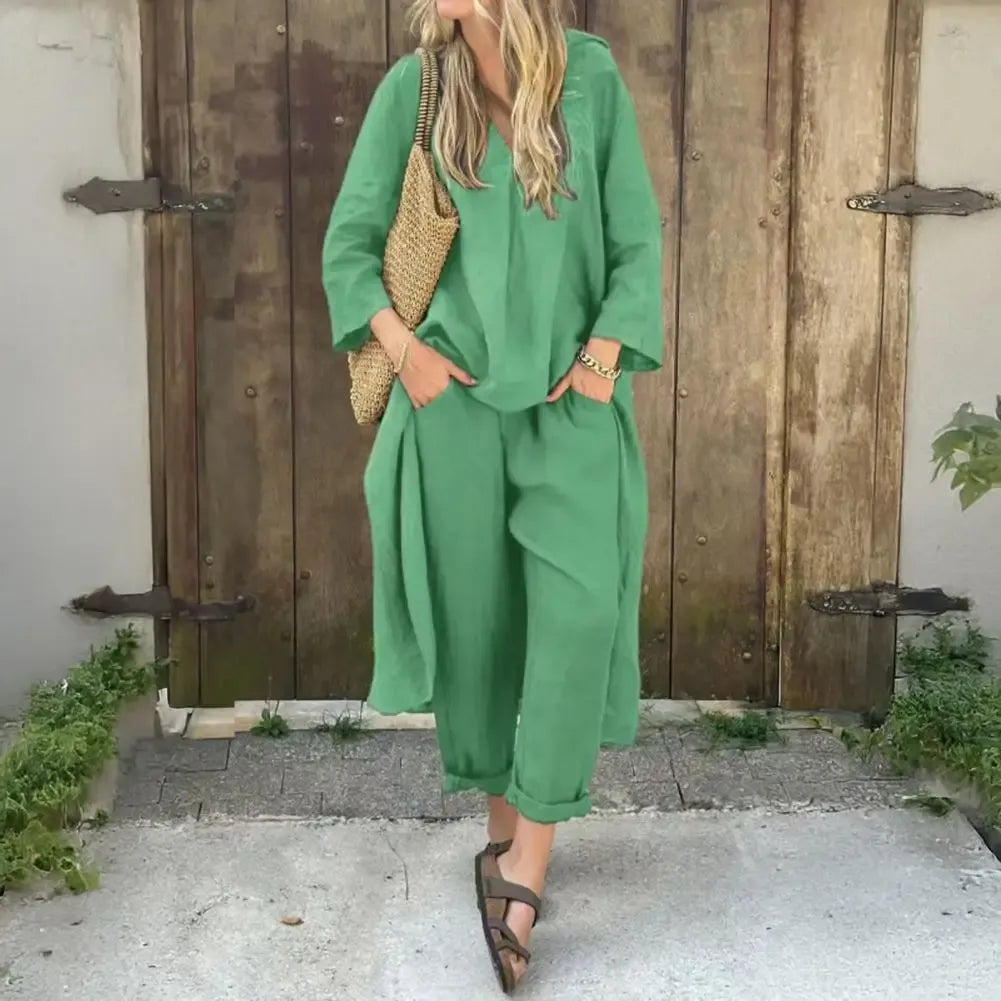 Harper | Two-Piece Cotton-Blend Set