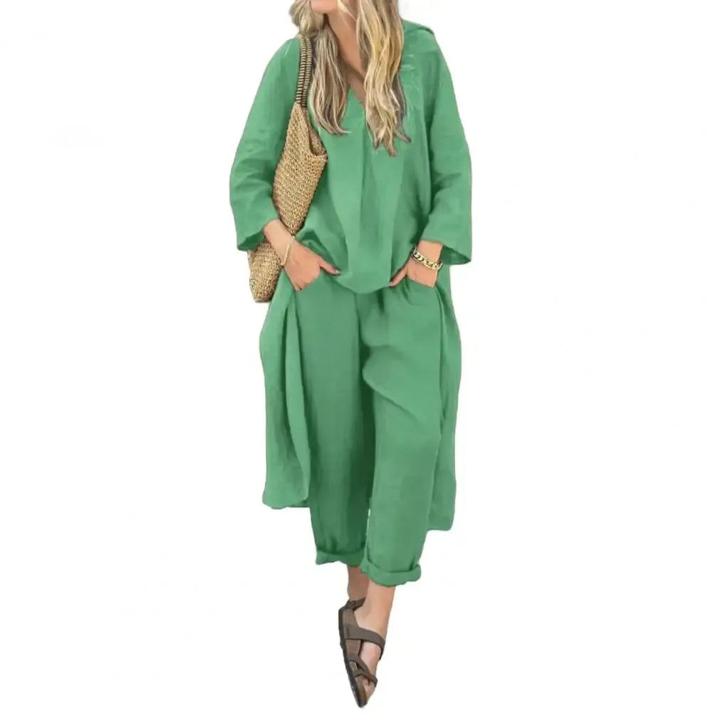 Harper | Two-Piece Cotton-Blend Set