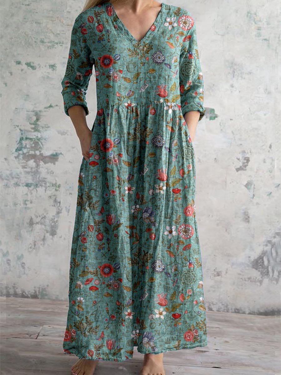 Iris | Vintage Floral Dress