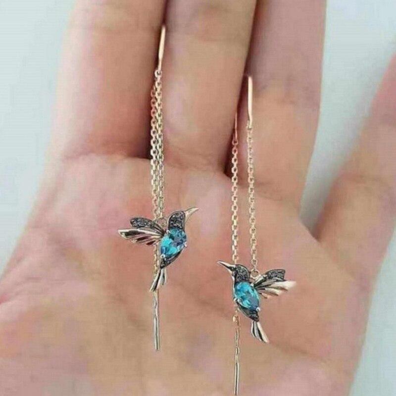Colibri Enamel & Zirconia Earrings