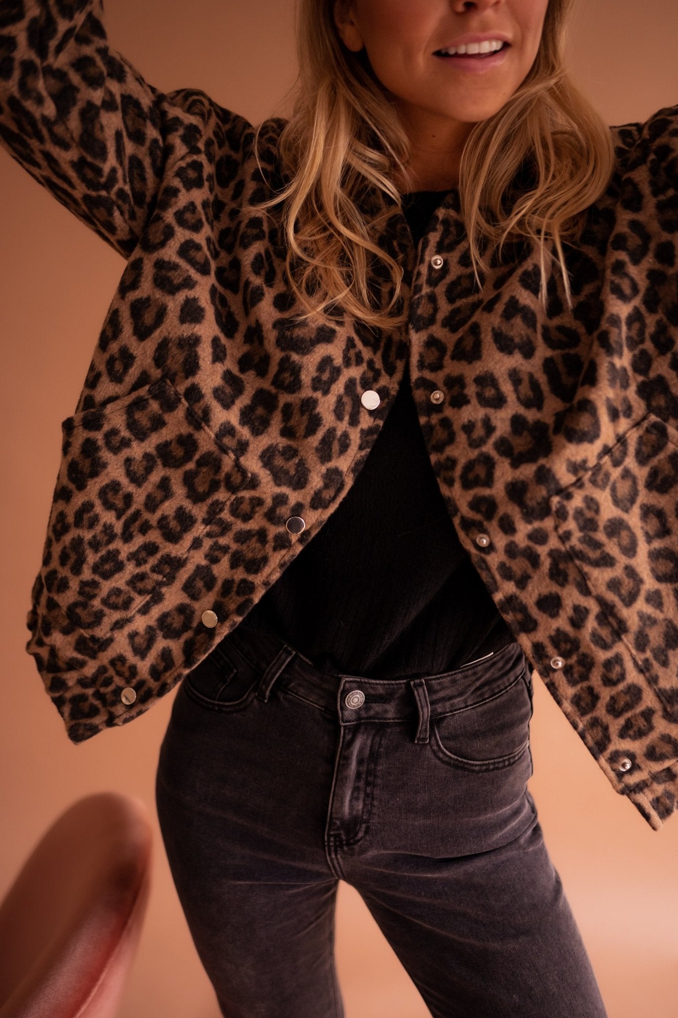 Lightweight Leopard Print Jacket