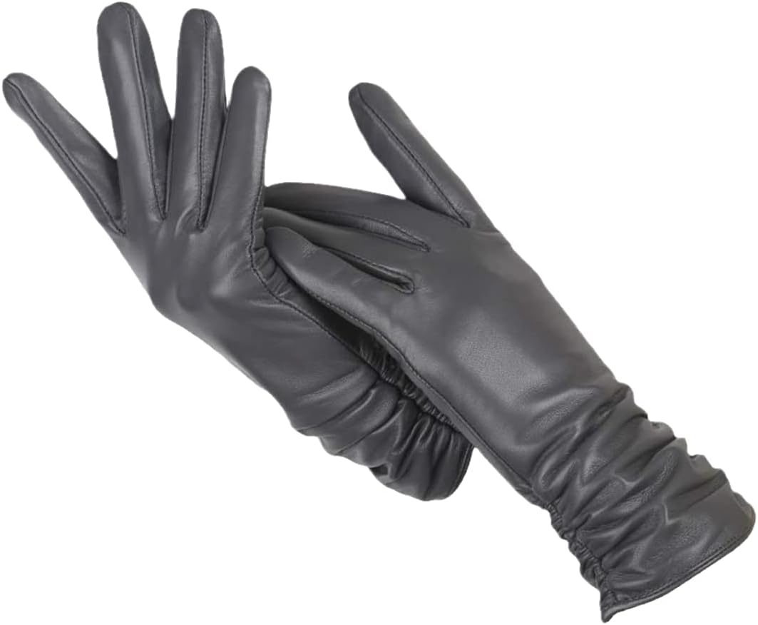 Women’s Leather Gloves – Soft Lined Winter Accessory for Elegant Cold-Weather Wear