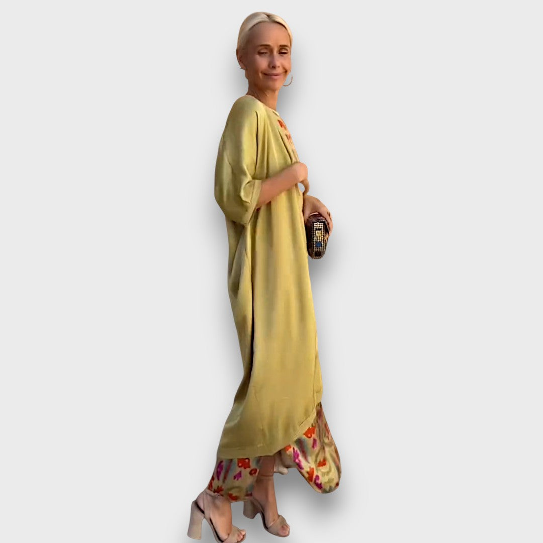 Monique | Floral Maxi Dress & Lightweight Jacket