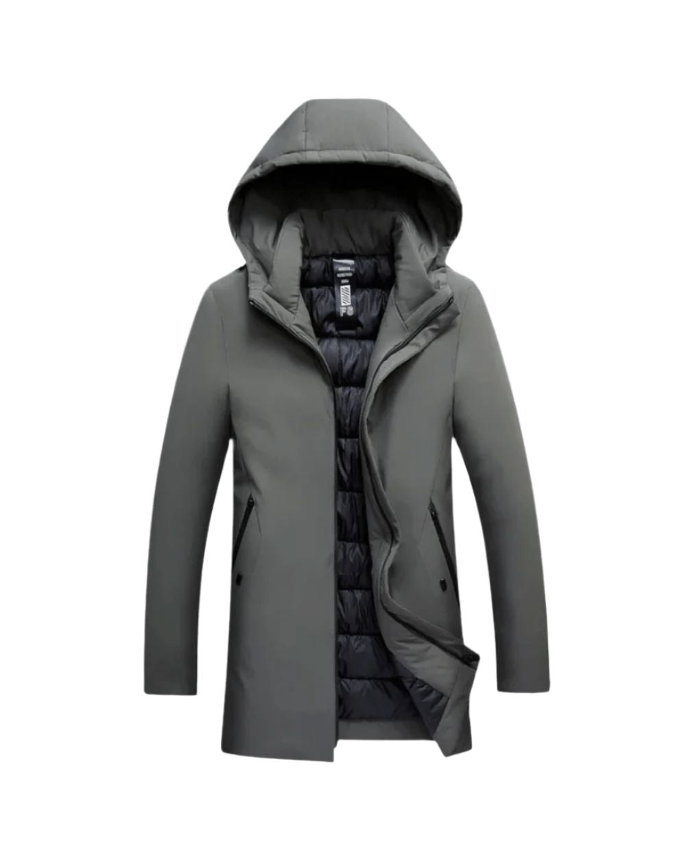 Geïsoleerde parka met capuchon voor heren – lange winterjas voor koude dagen in de stad
