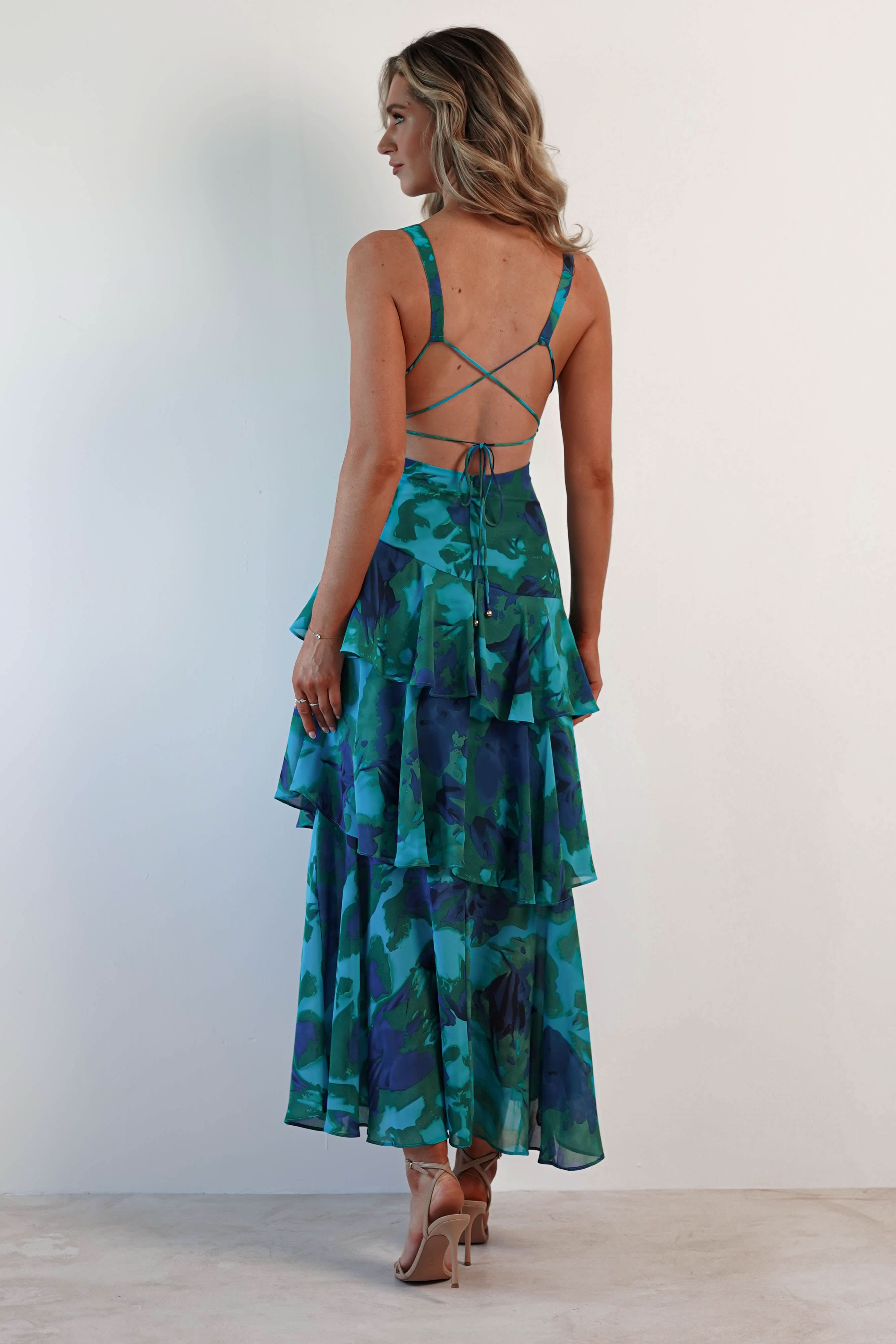 Eva | Midi Dress with Ruffles