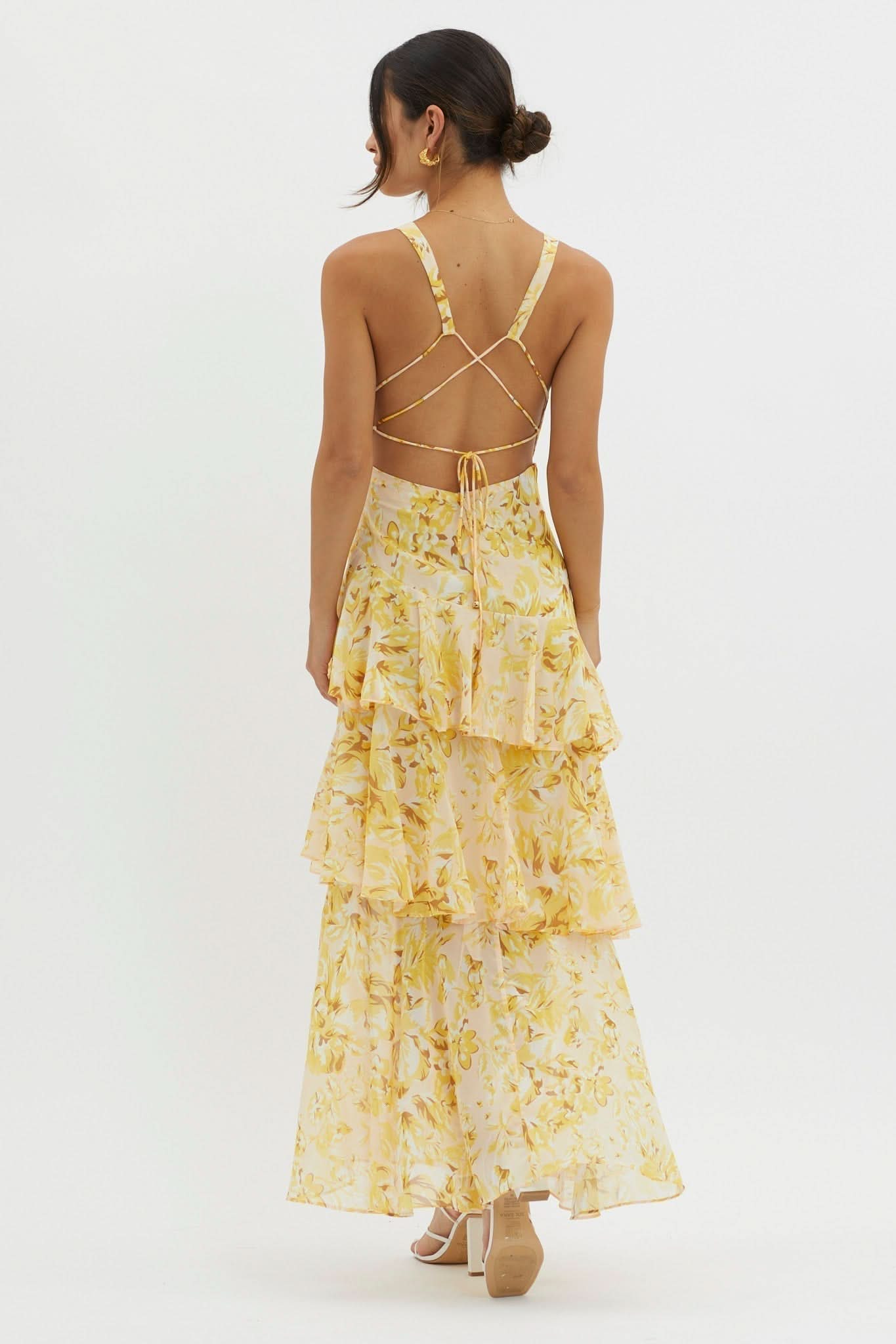 Eva | Midi Dress with Ruffles