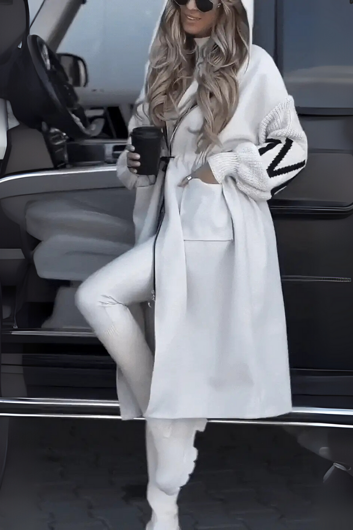 Hooded Knit Coatigan