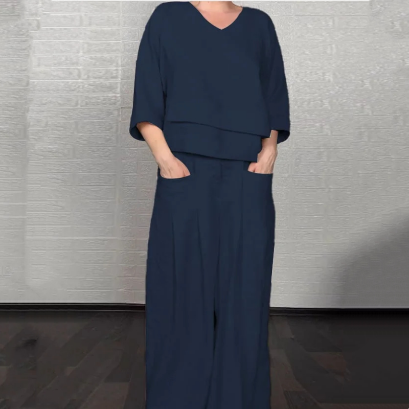 PAOLA | WIDE MINIMALIST TWO-PIECE SET