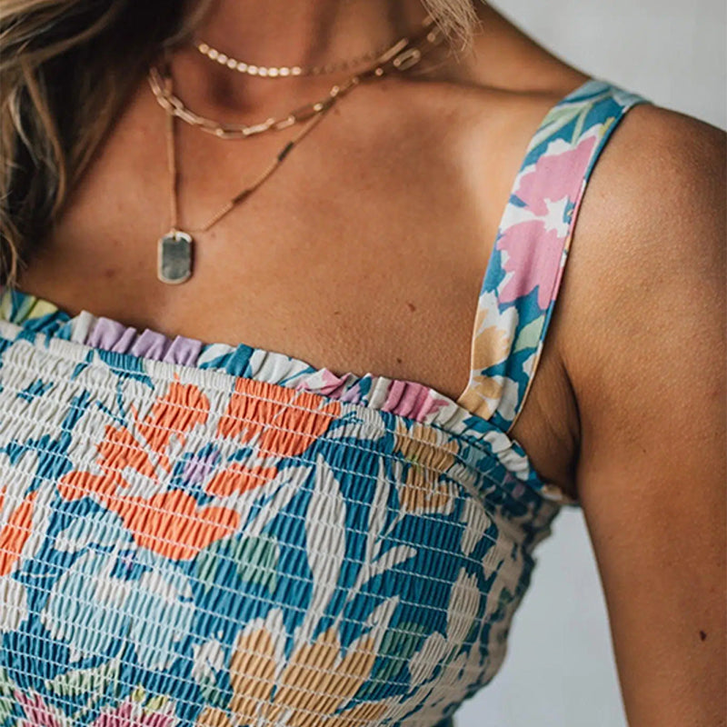 Hannah | Smocked Floral Maxi Dress
