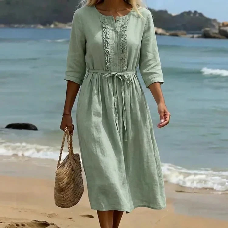 Marisol | Linen Maxi Dress