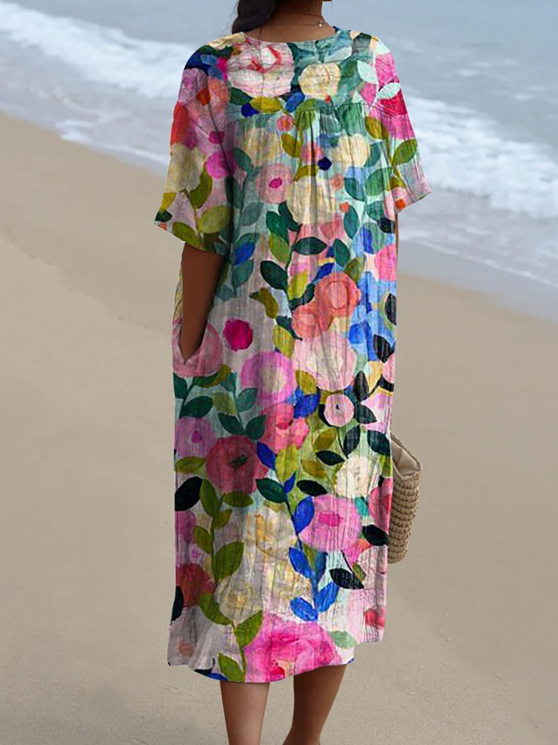 Jasmine | Watercolor Floral Dress