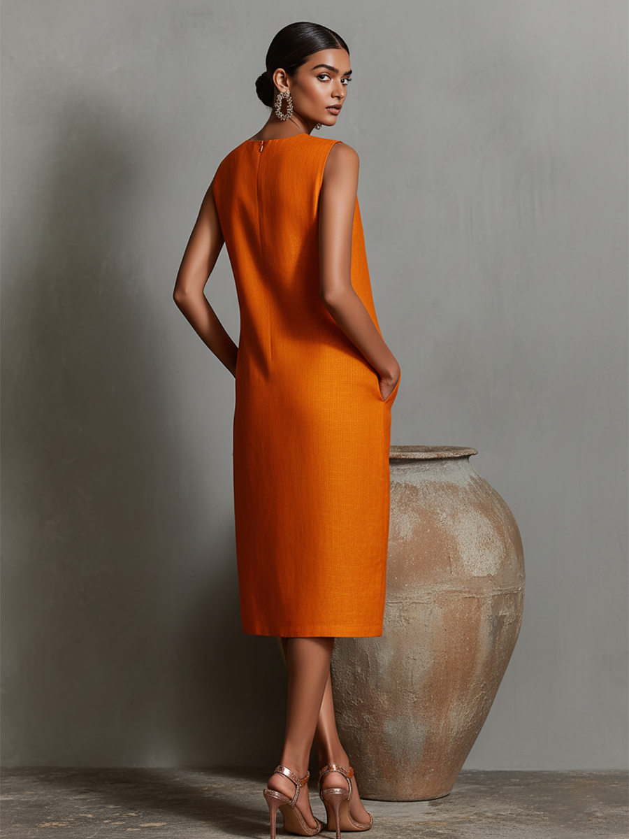 Maya | Linen Shift Dress