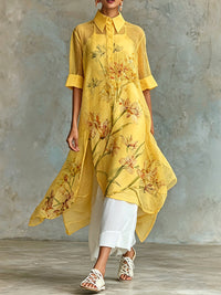 Marisol | Two-Piece Floral Midi Dress Set, Polyester Blend