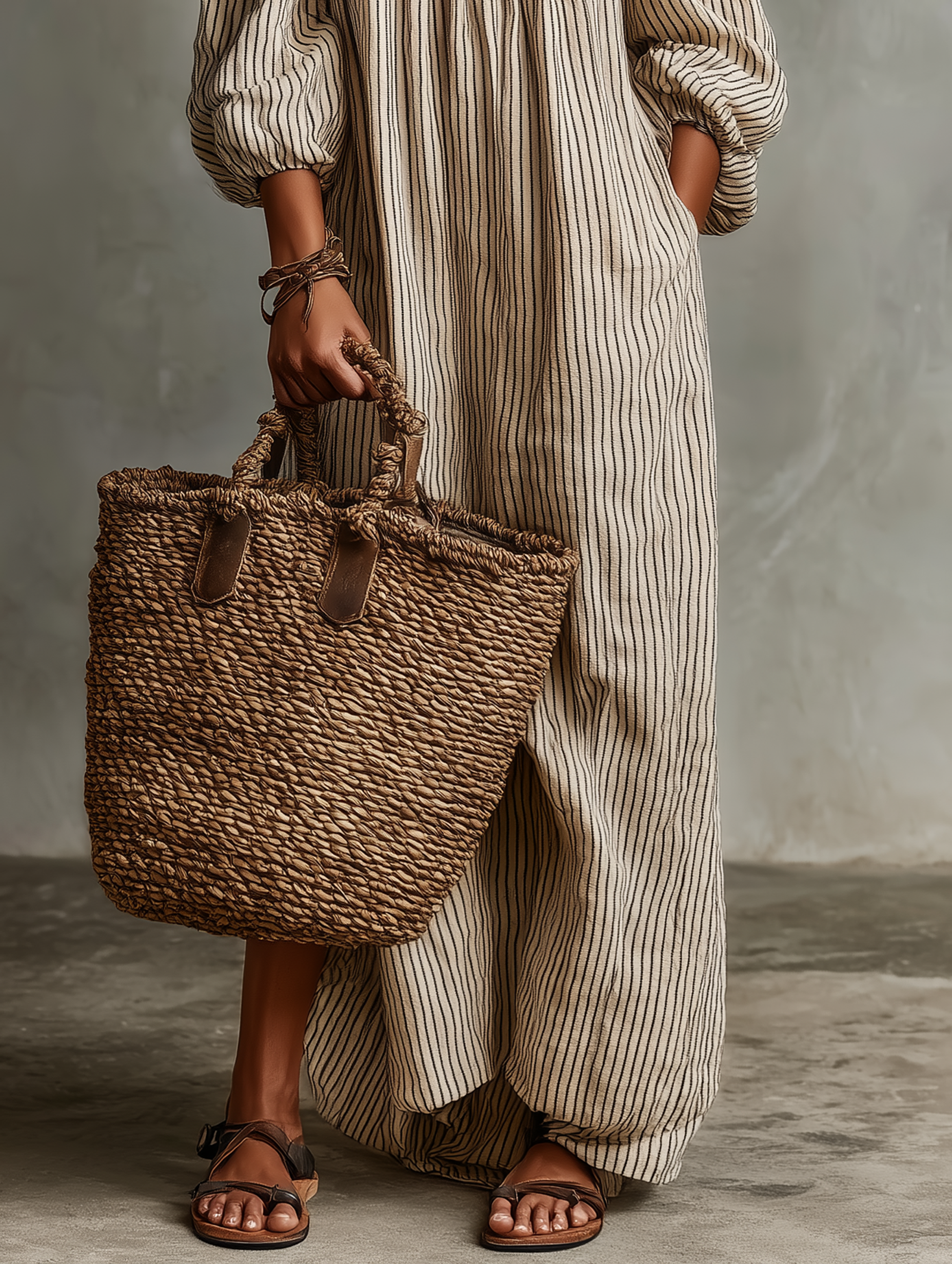 Imani | Off-Shoulder Cotton-Linen Maxi Dress