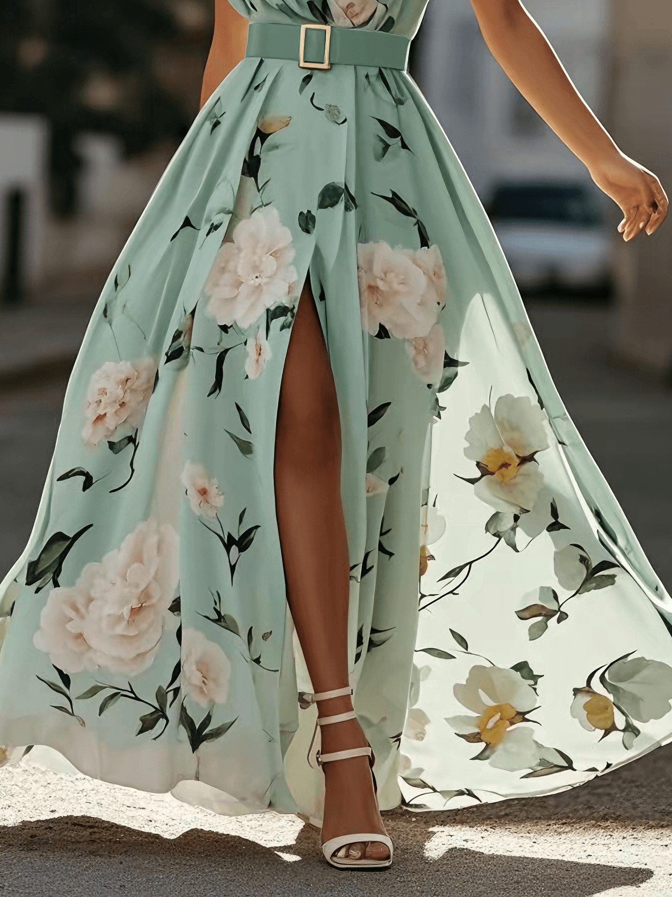 Harper | Floral Chiffon Maxi Dress