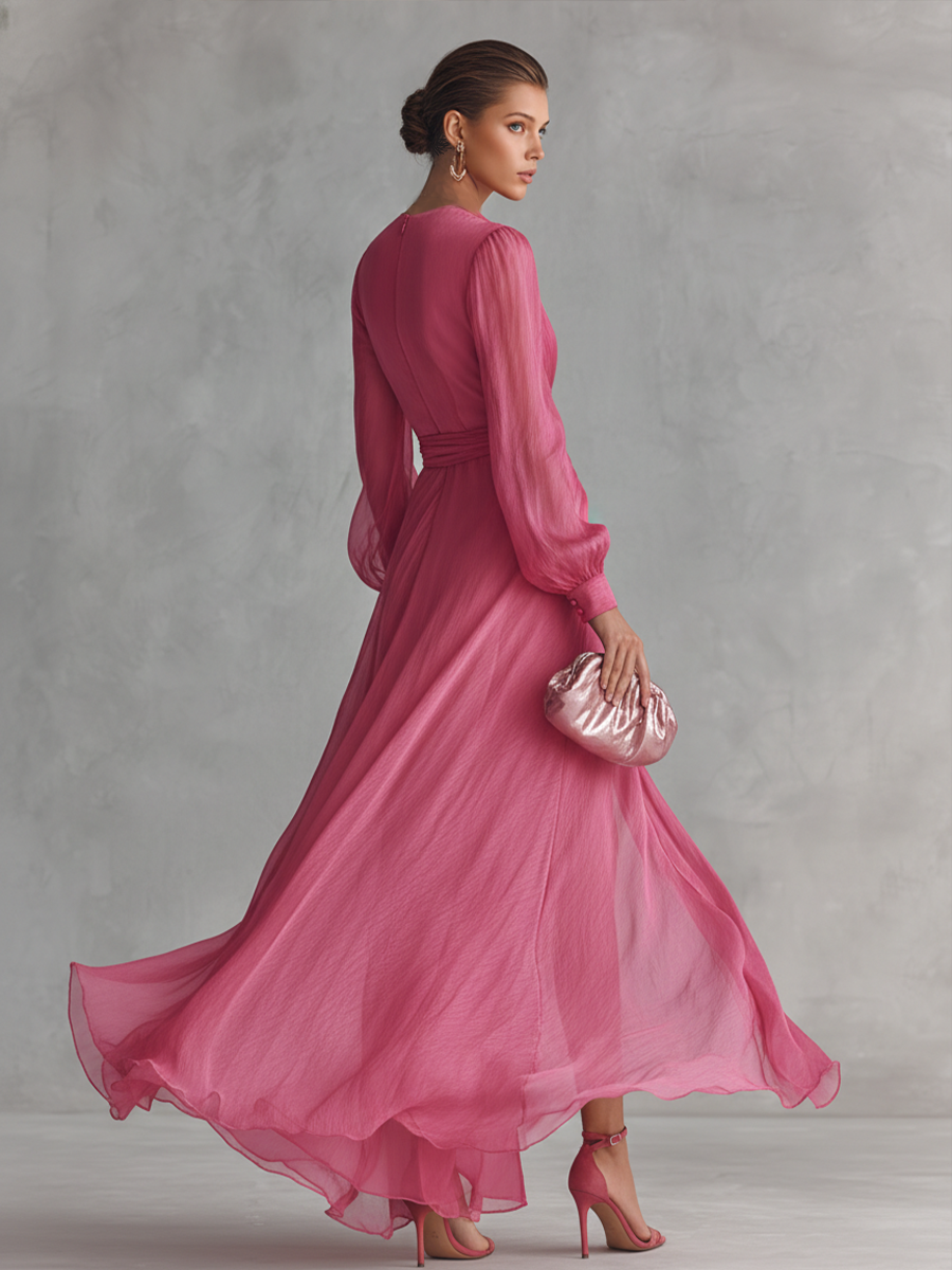 Vivian | Chiffon Maxi Dress