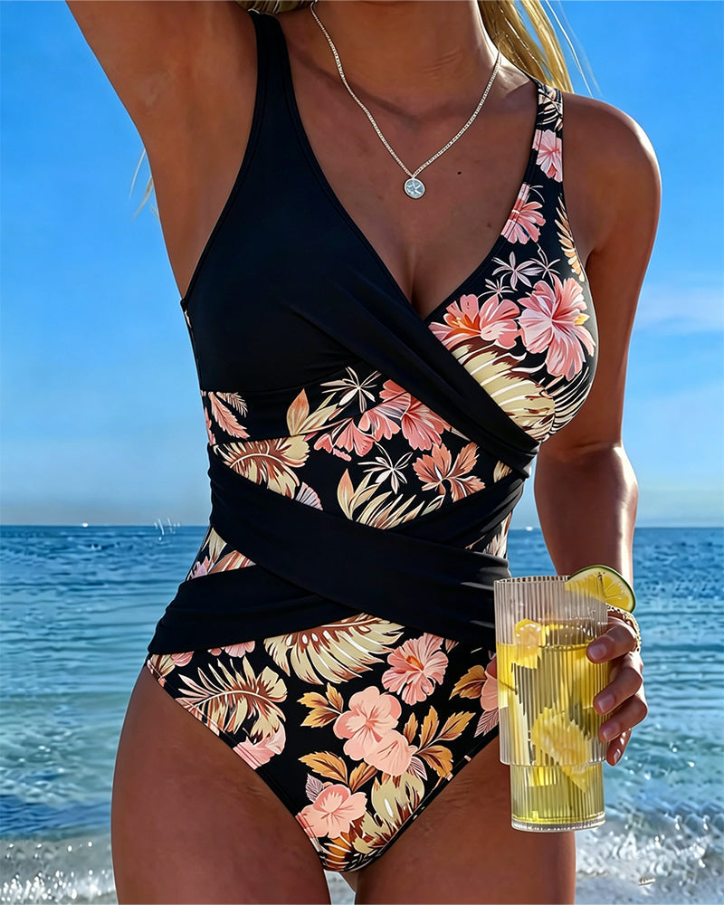 Ava | One-Piece Swimsuit Floral Print