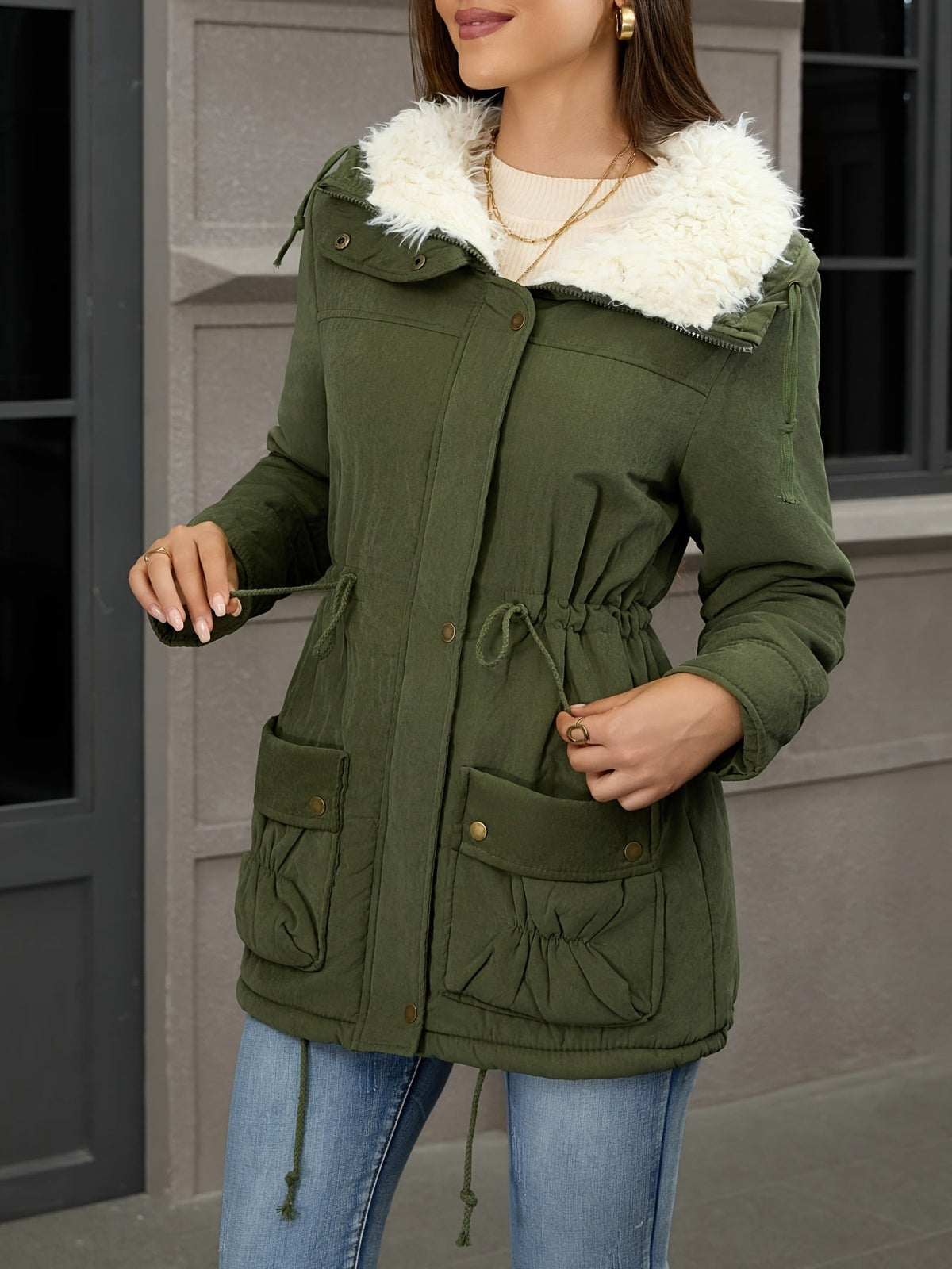 Carolyn | Cozy Hooded Quilted Winter Parka