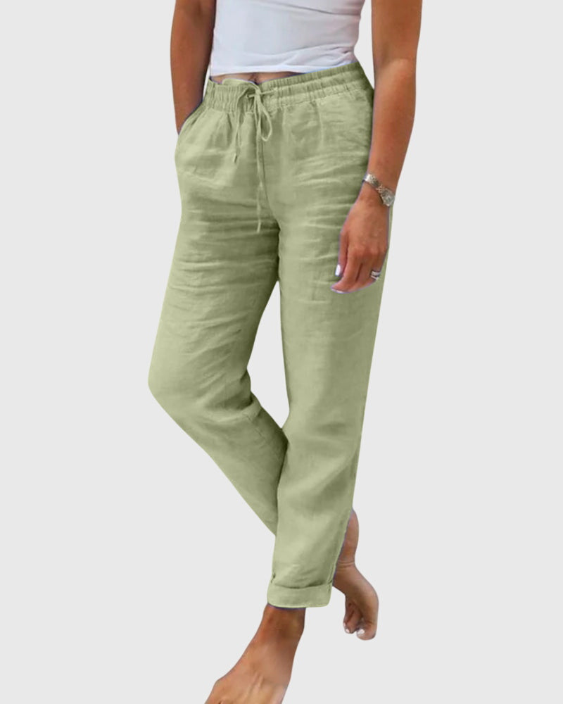 Marina | Elastic-Waist Pants