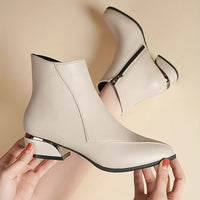 Helena | Refined Pointed-Toe Ankle Boots