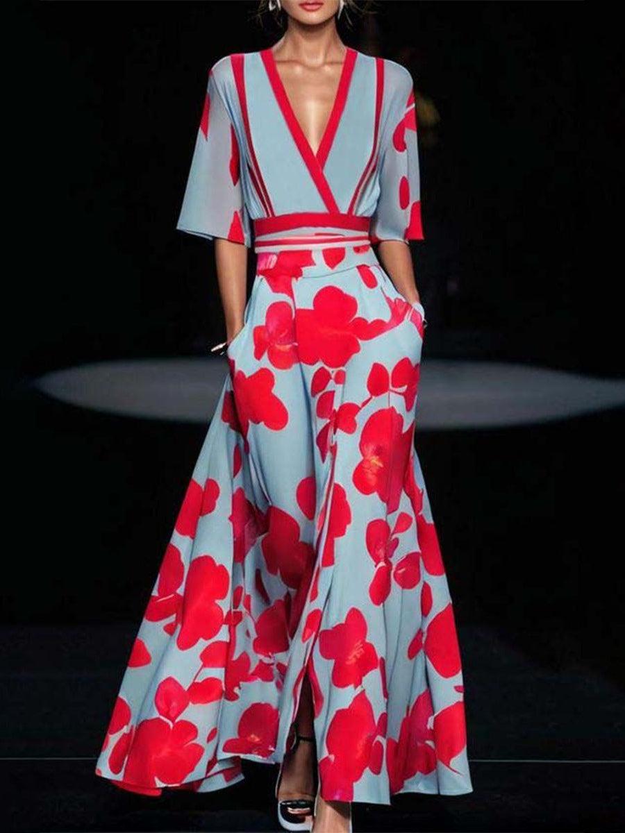 M&H | Mid Sleeve Maxi Dress