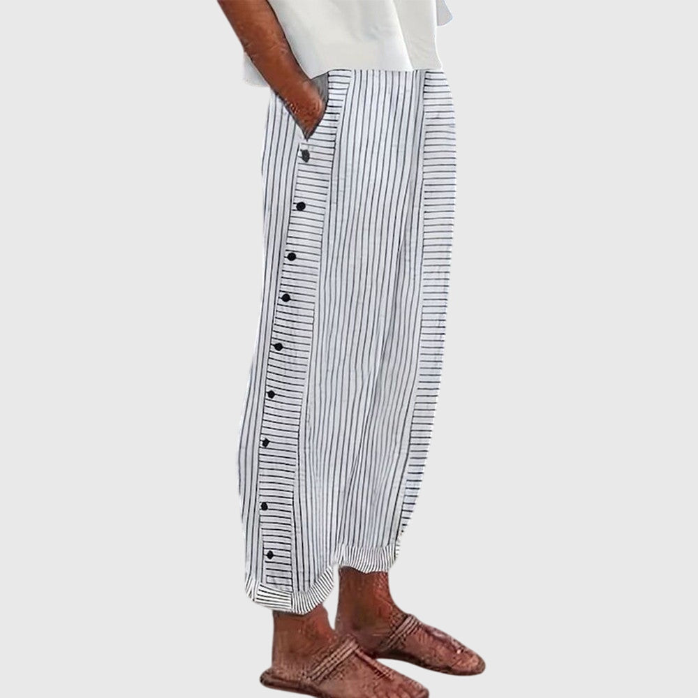 Nora | Elastic-Waist Wide-Leg Pants