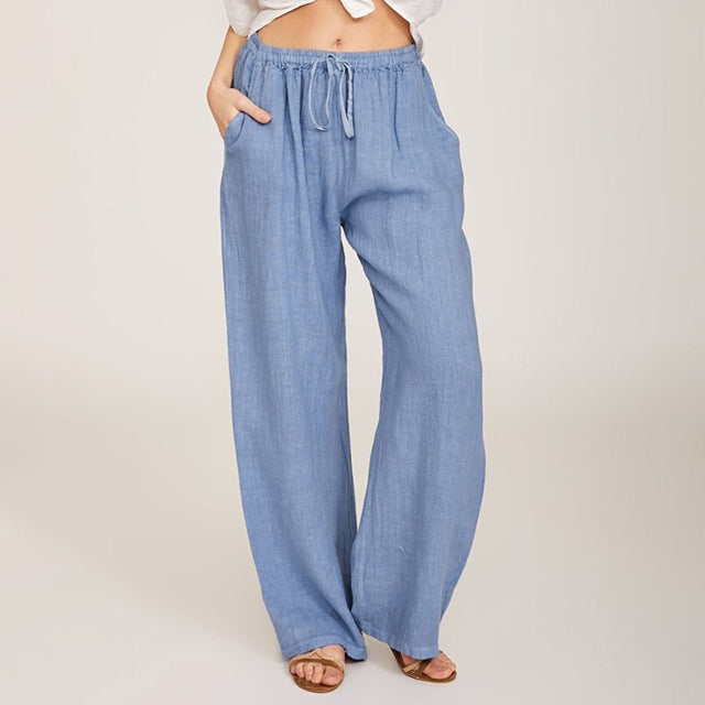 Nora | Drawstring Wide-Leg Pants