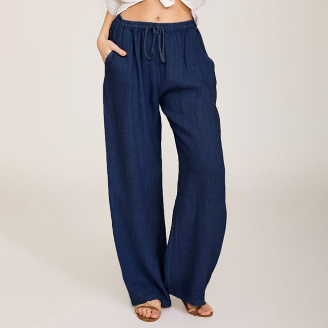Nora | Drawstring Wide-Leg Pants