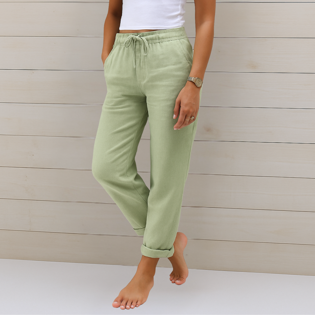 Olivia | Women's Stretch Linen Pants