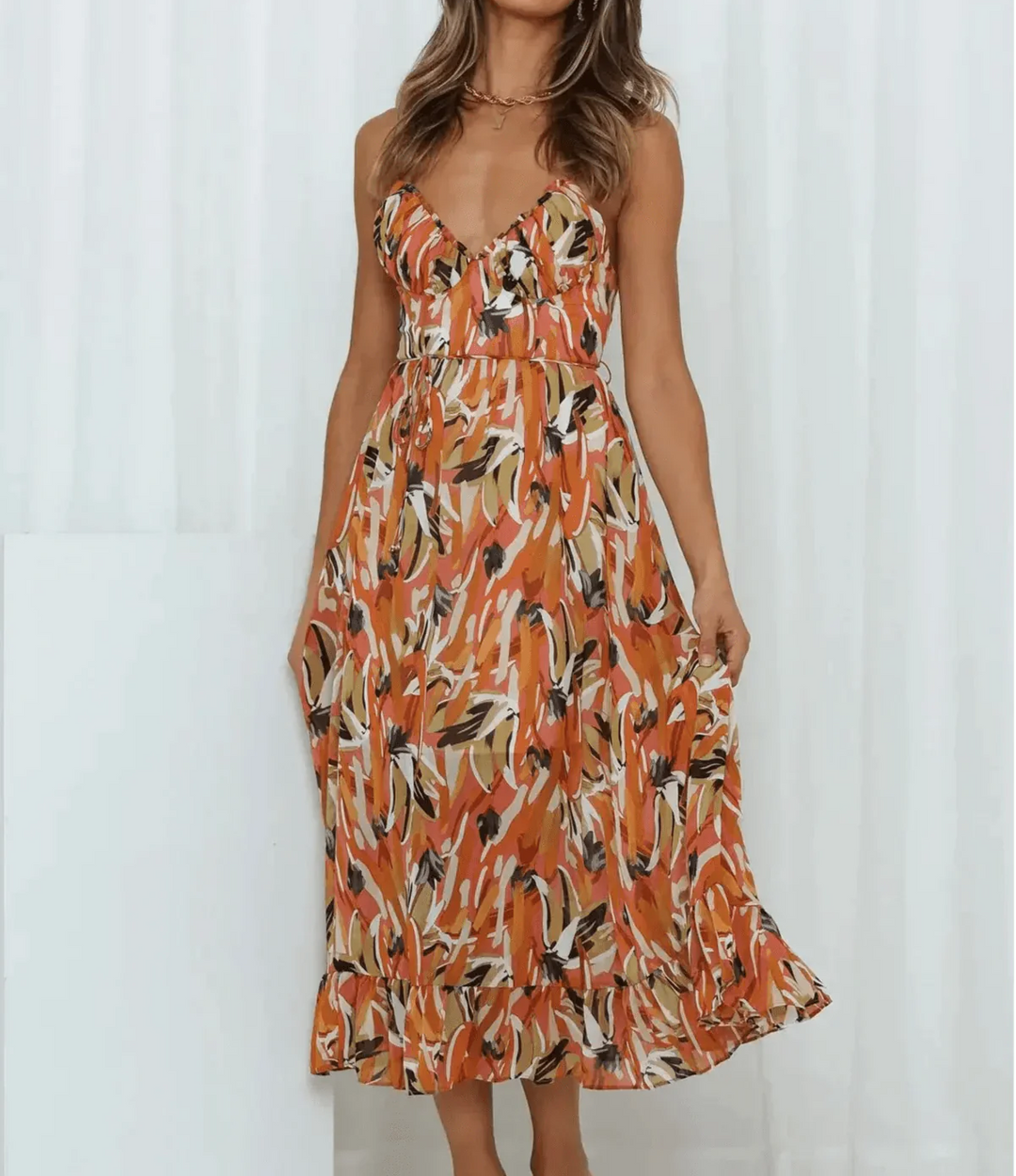 Jasmine | Shimmering Midi Dress