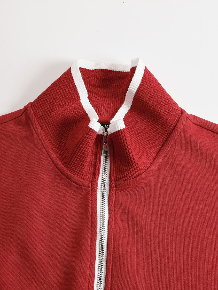 Priscilla - Elegant Sporty Complete with Half Zip Sweatshirt