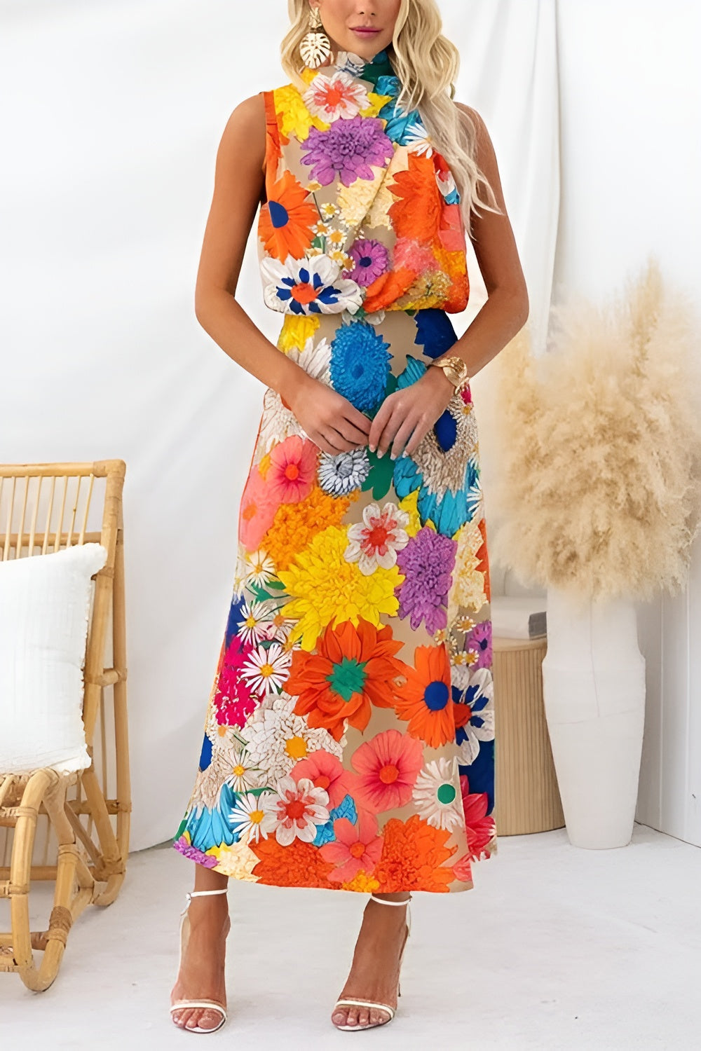 M&H | Floral Print Maxi Dress