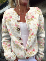 Open-Front Knit Cardigan