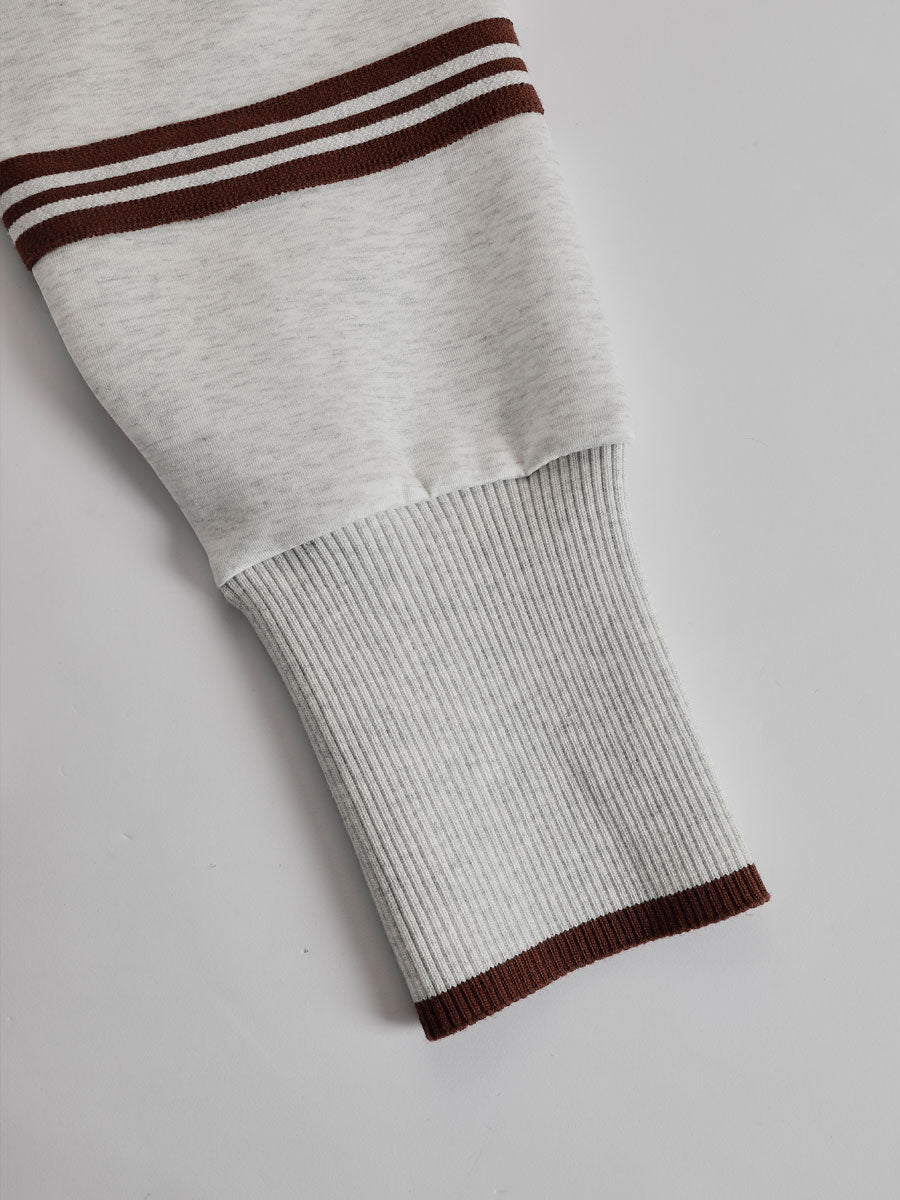 Priscilla - Elegant Sporty Complete with Half Zip Sweatshirt