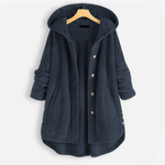 Lightweight Button-Up Hooded Jacket