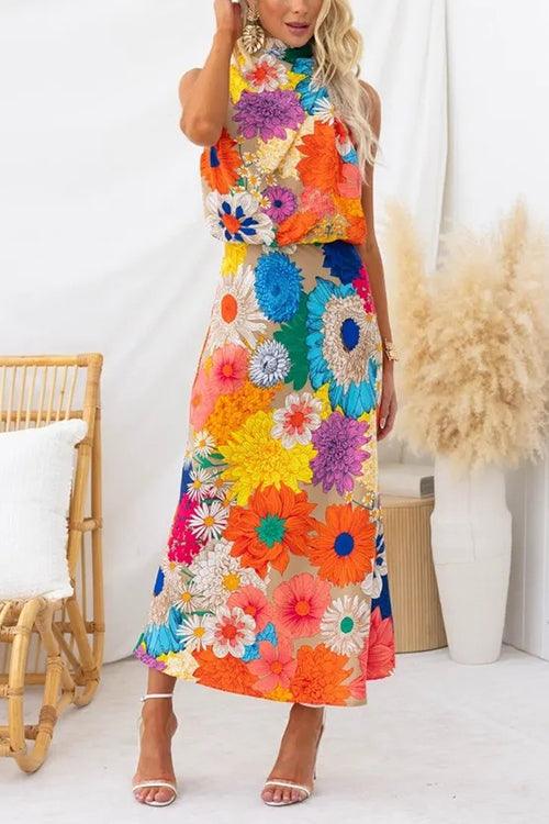 M&H | Floral Print Maxi Dress