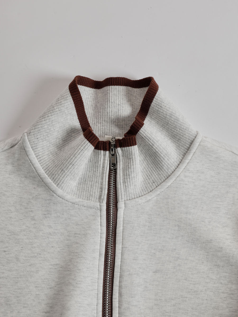 Priscilla - Elegant Sporty Complete with Half Zip Sweatshirt