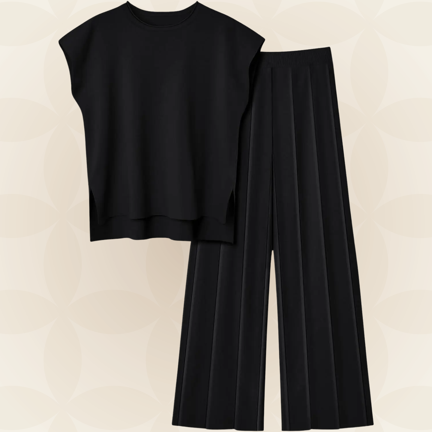 M&H | Two-Piece Set with Wide-Leg Pants