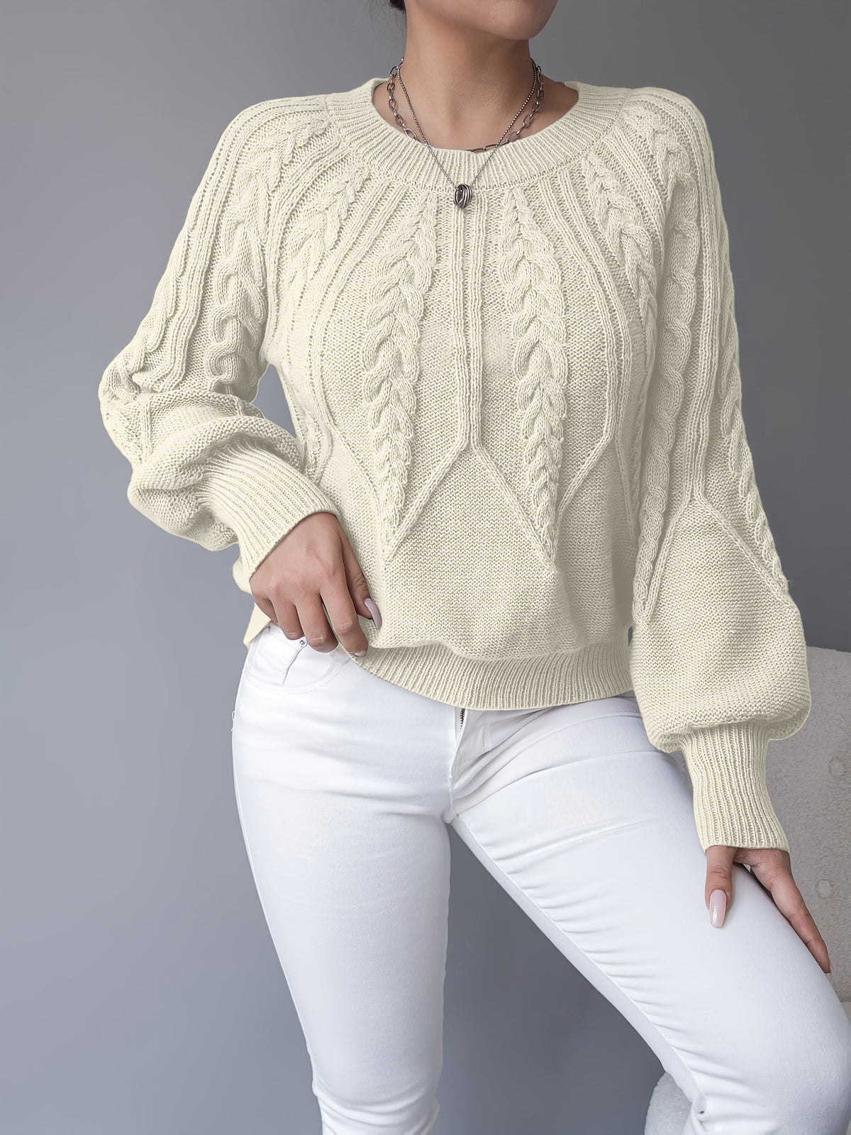Elsie | Cable-Knit Textured Sweater