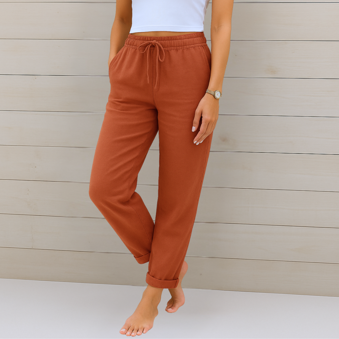 Olivia | Women's Stretch Linen Pants