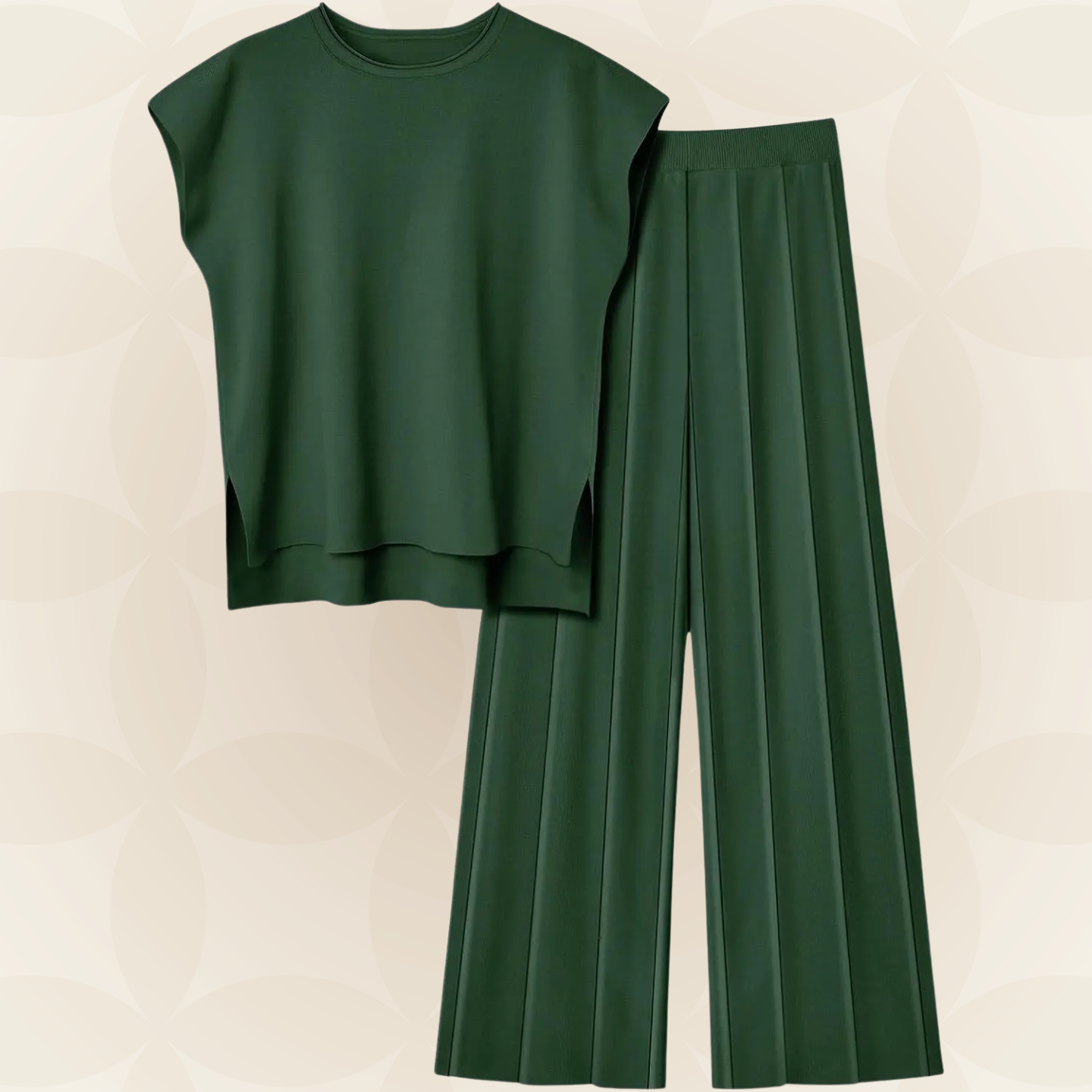 M&H | Two-Piece Set with Wide-Leg Pants