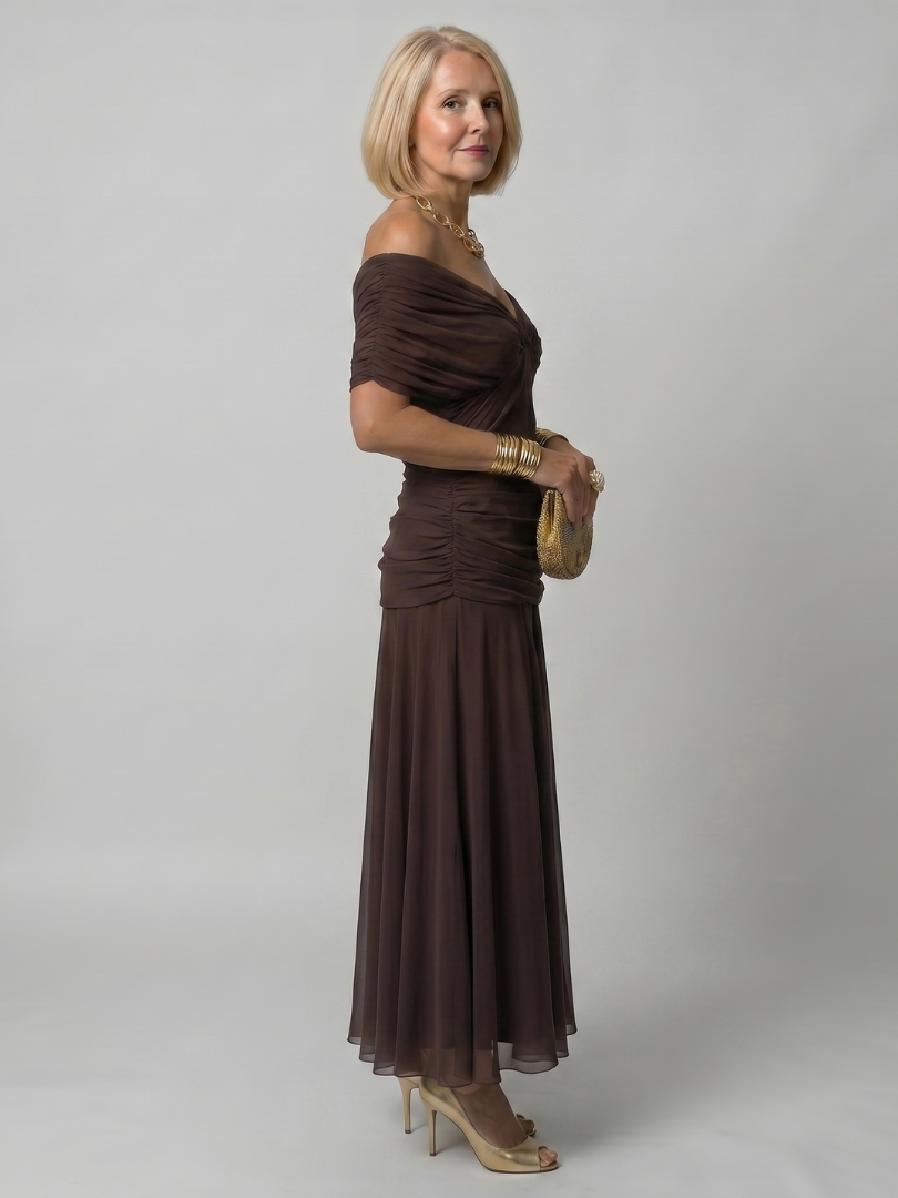 Calen | Off Shoulder Midi Dress