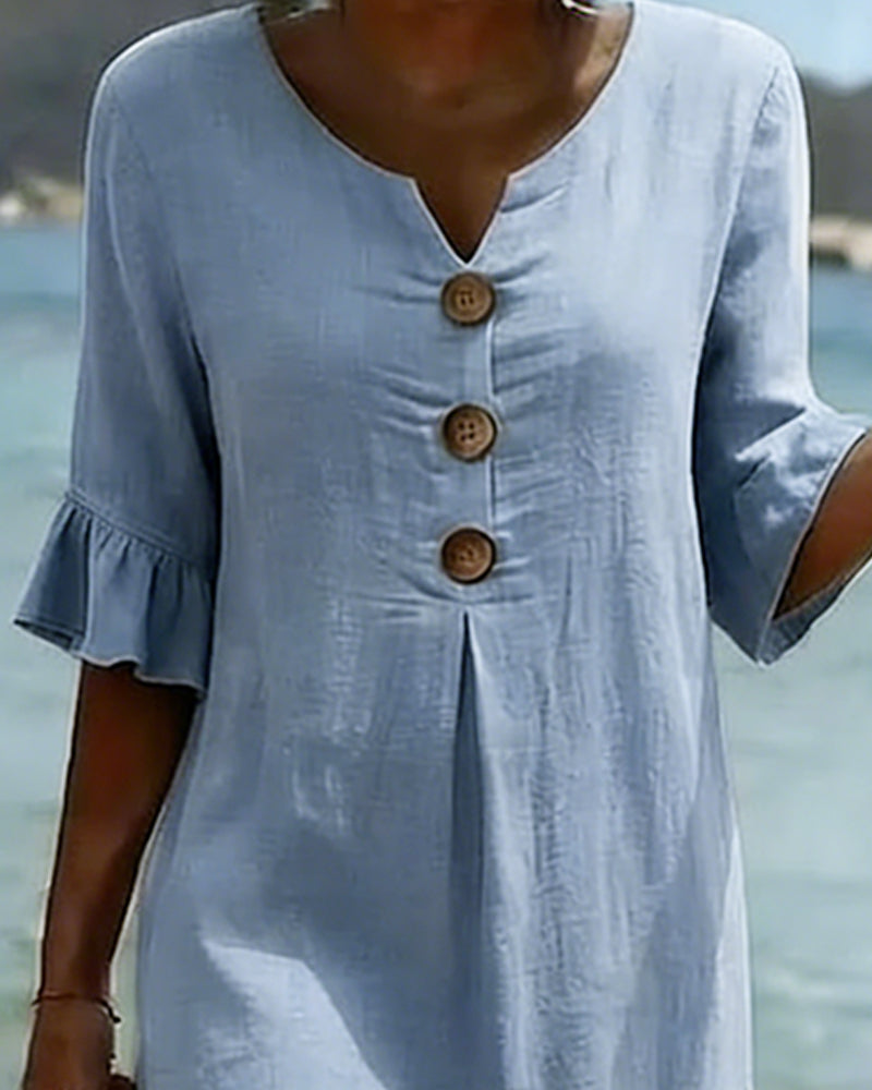 Lucía | Elegant Linen Dress