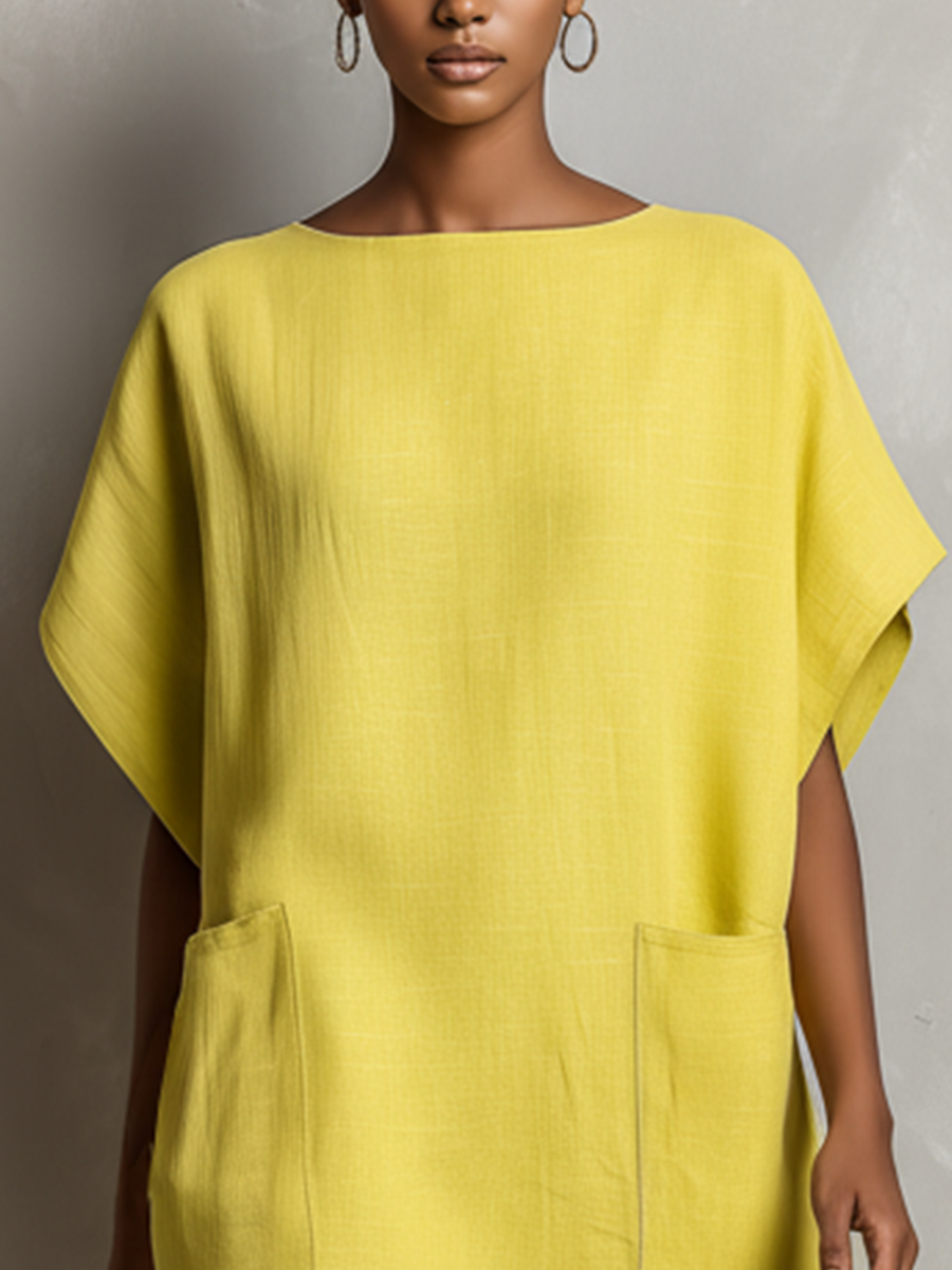 Jasmine | Linen-Blend Shift Dress