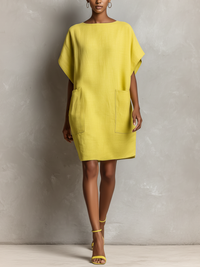 Jasmine | Linen-Blend Shift Dress