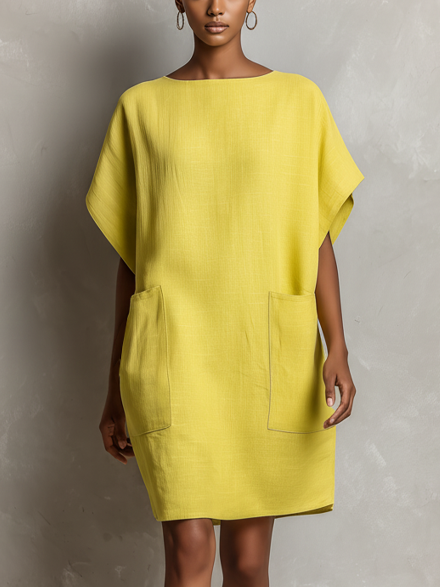 Jasmine | Linen-Blend Shift Dress