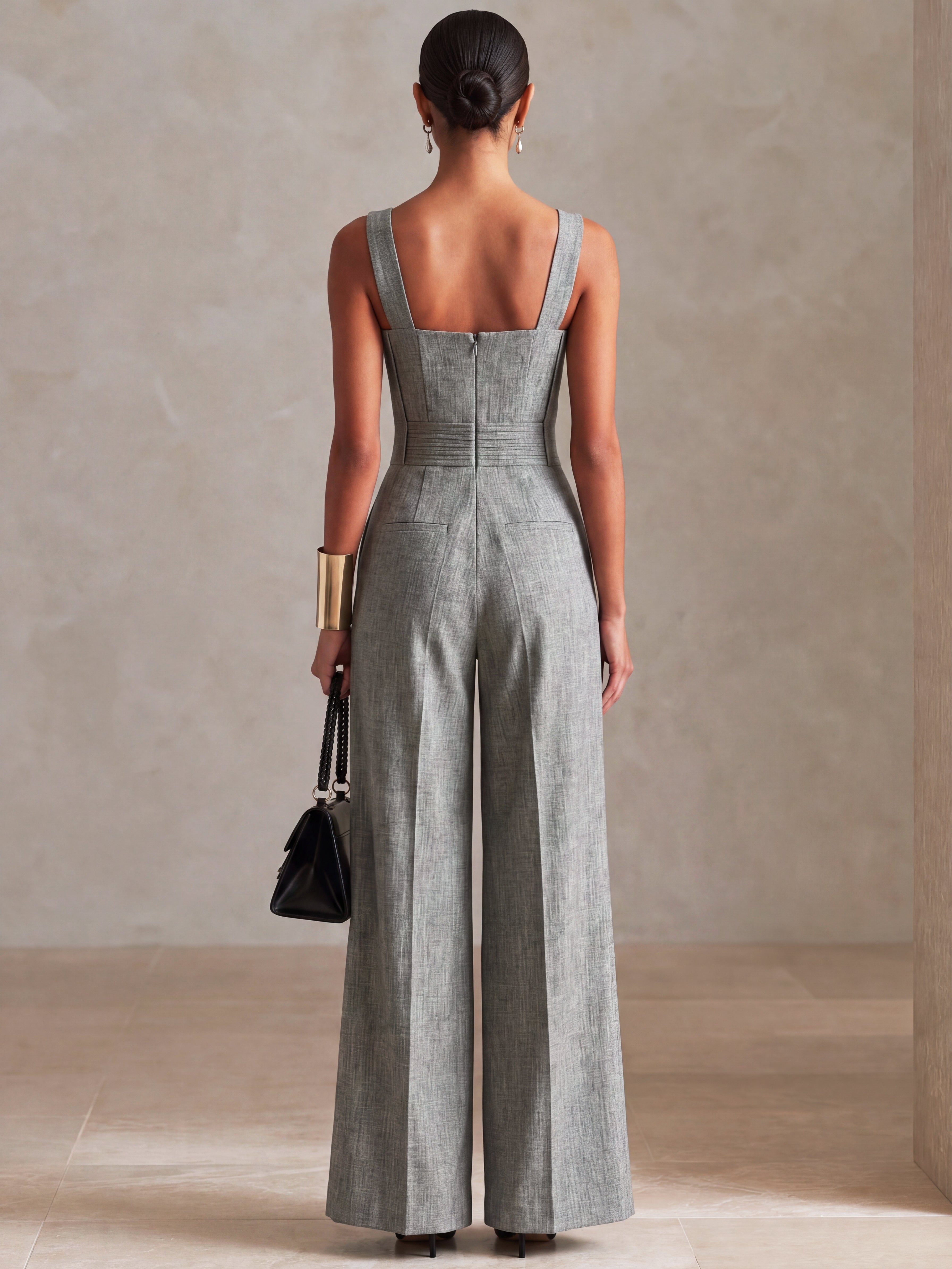 Aisha | Tailored Wide-Leg Jumpsuit