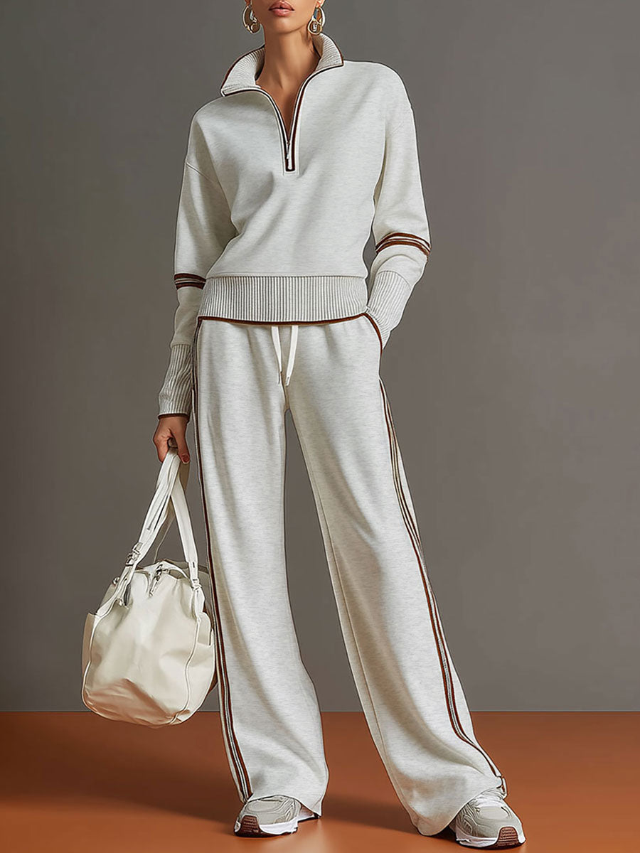 M&H | Two-Piece Set with Wide-Leg Pants