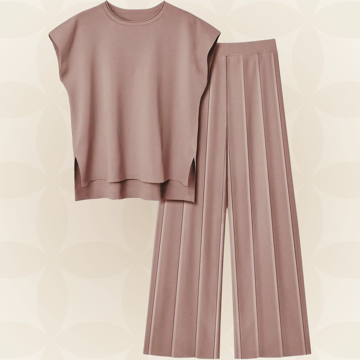 M&H | Two-Piece Set with Wide-Leg Pants