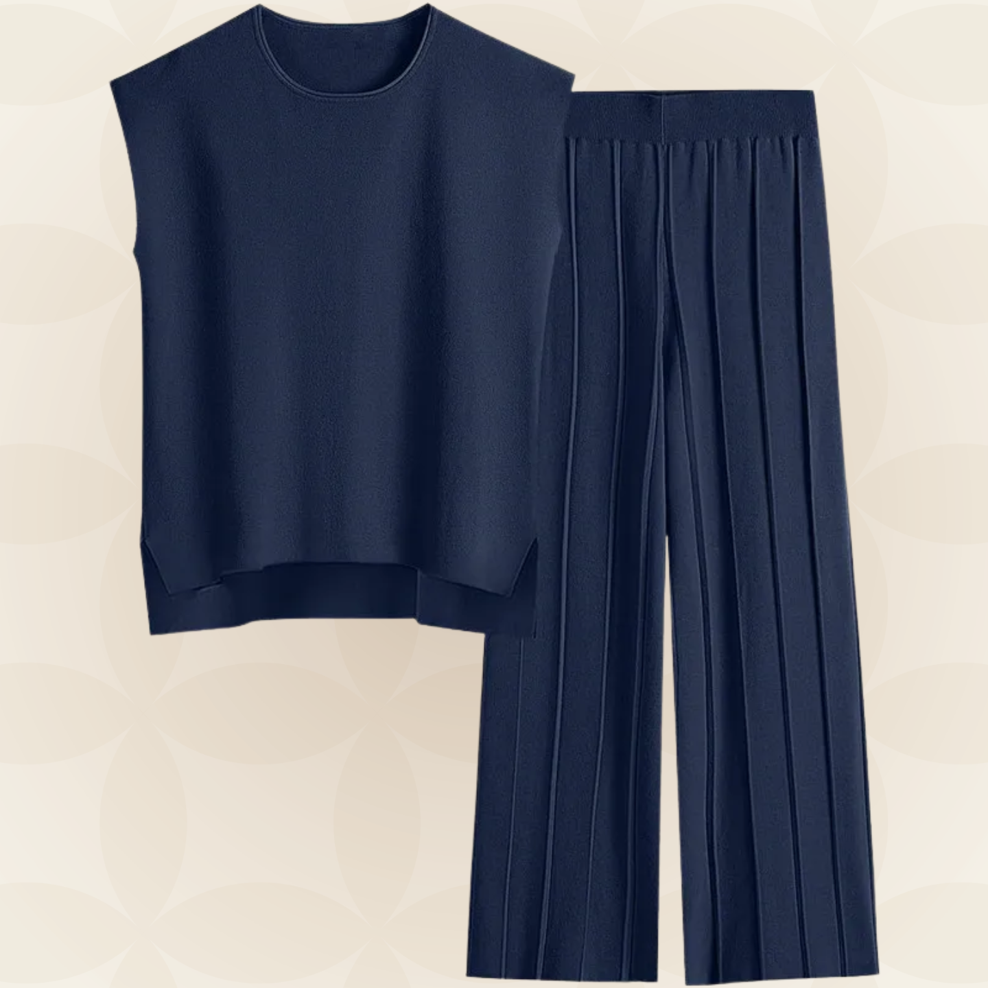 M&H | Two-Piece Set with Wide-Leg Pants